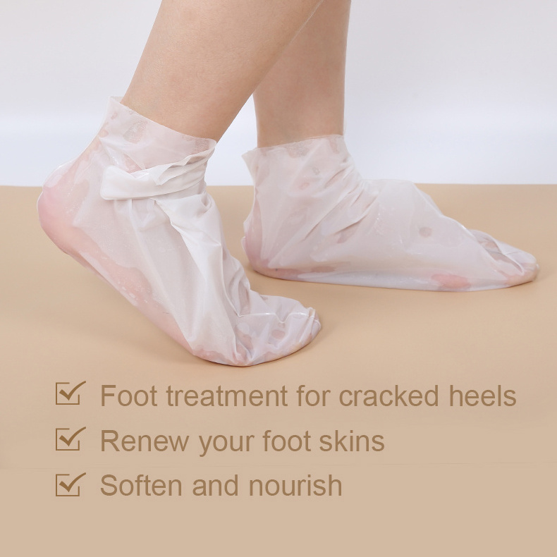 Wholesale Private Label Hydrating Custom Repair Rough Heels Baby Feet Soft White Peel Exfoliating Foot Peel Mask