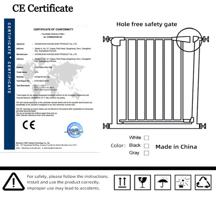 New Innovative babies products pet friendly baby gate for walk through baby safety gates