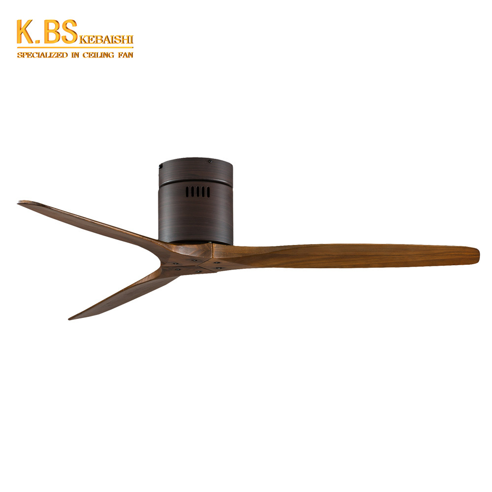 Log ceiling fan wholesale customized living room restaurant retro household commercial frequency conversion electric fan