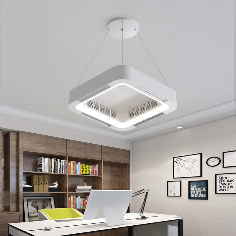 KBS 2023 hottest bladeless simple ceiling lamp Intelligent remote control APP control LED chandelier ceiling fan with light