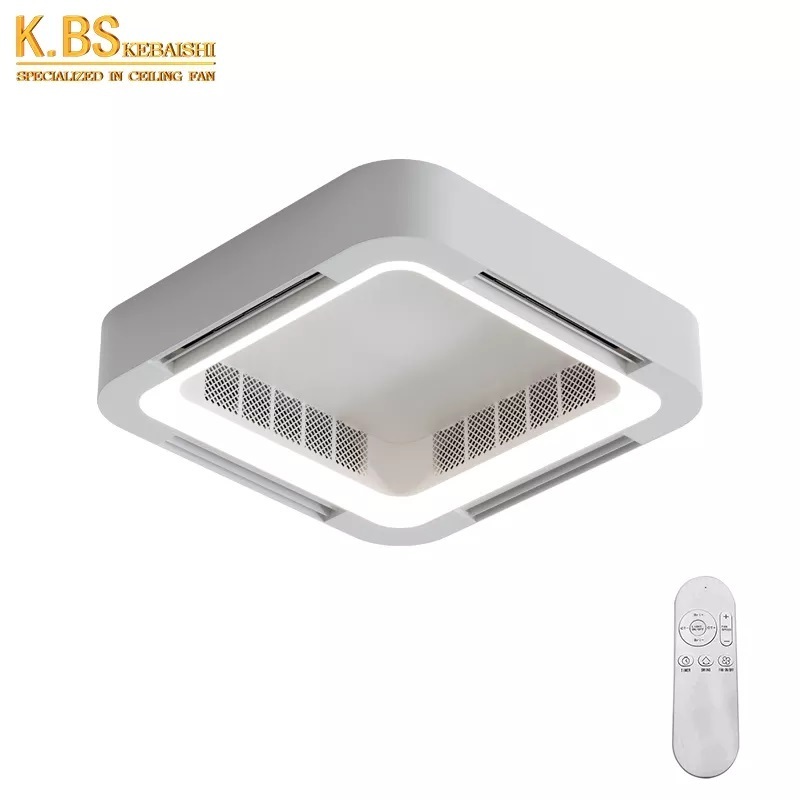 New Design Bladeless App Control Smart Intelligent Led Modern Ceiling Fan With Light