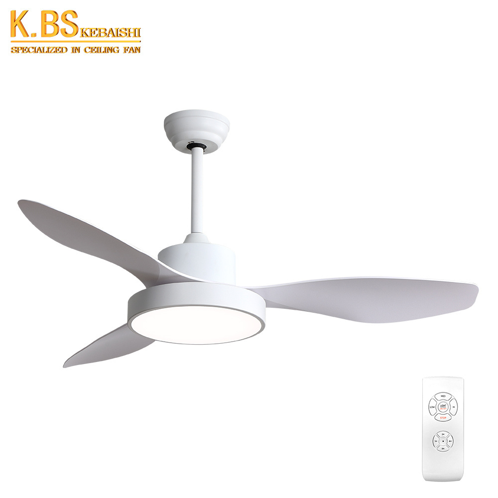 Factory 47 inch bldc 3 ABS blade led ceiling indoor fan with remote control  electric ceiling fan with light