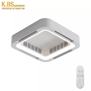 simple modern leafless ceiling light full voltage intelligent remote control LED chandelier ceiling fan with light ceiling lamp