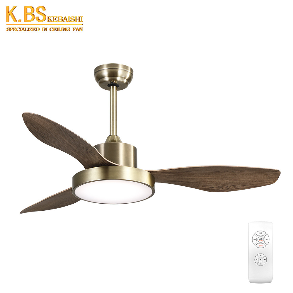 Factory 47 inch bldc 3 ABS blade led ceiling indoor fan with remote control  electric ceiling fan with light