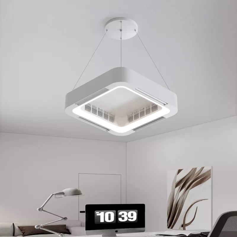 Hot Selling App Control Bladeless Led Ceiling Fan Light Remote Control Ceiling Lamps With Fan