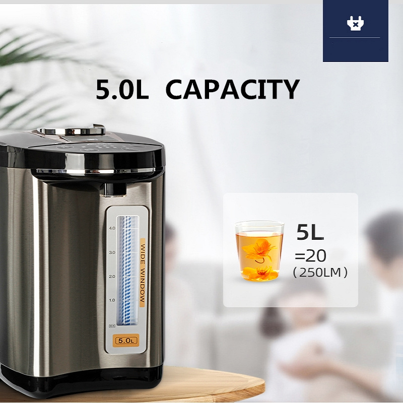 Factory Direct 5.5L Large Capacity Electric Thermo Air Pot 4-stage Temperature Control Smart Desktop Water Dispenser