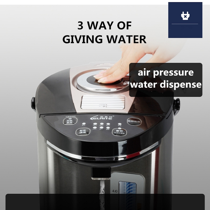 Factory Direct 5.5L Large Capacity Electric Thermo Air Pot 4-stage Temperature Control Smart Desktop Water Dispenser