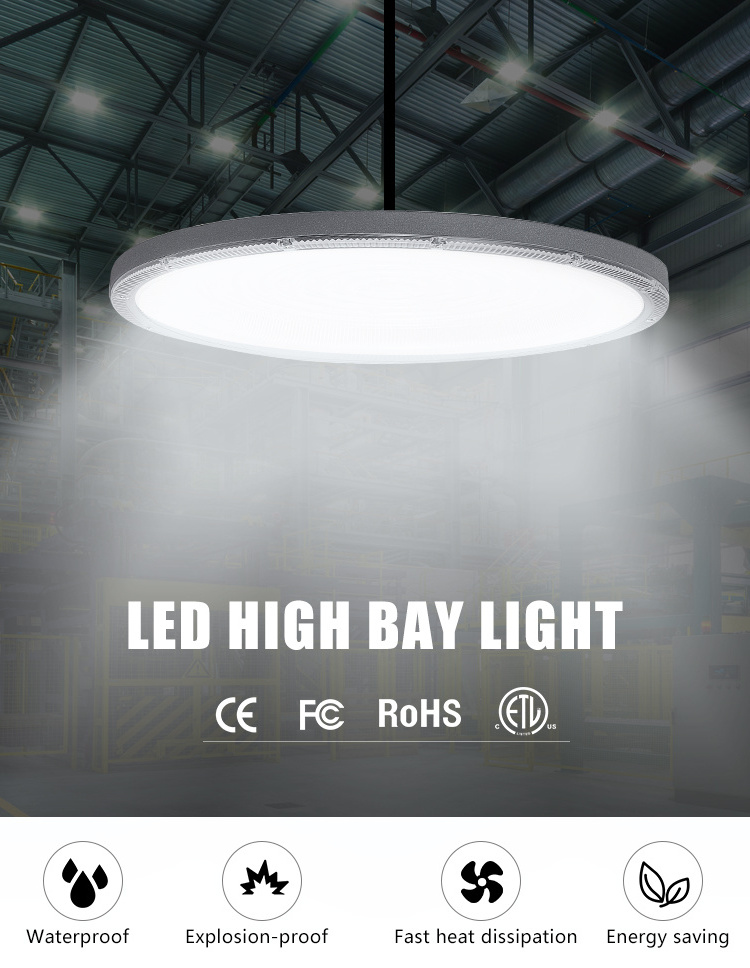 Industrial highbay light workshop warehouse100w 200w 300w ufo led high bay light