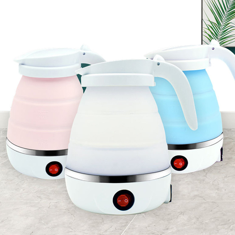 New Mini Foldable Portable Car Travel Home Appliances Silicone Electric Water Kettle