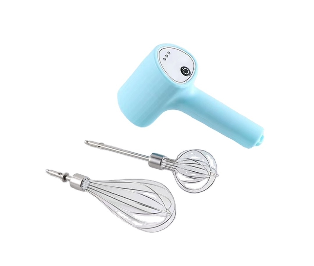 cordless hand mixer,egg beater, 3-speed adjustable light USB rechargeable manual mixer