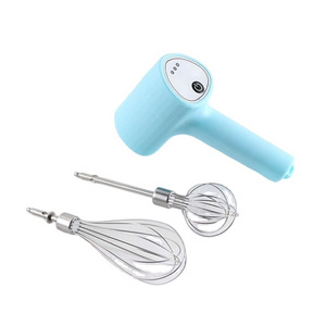 cordless hand mixer,egg beater, 3-speed adjustable light USB rechargeable manual mixer