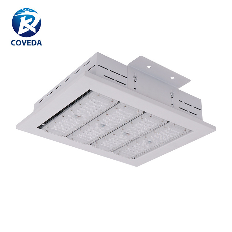 COVEDA Outdoor Lighting Fixture Weatherproof Lights 100W 150W 200W 250W Recessed Gas Station Led Canopy Light