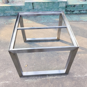 OEM structure design metal fabrication welding custom metal processing laser cutting stainless steel table frame table legs