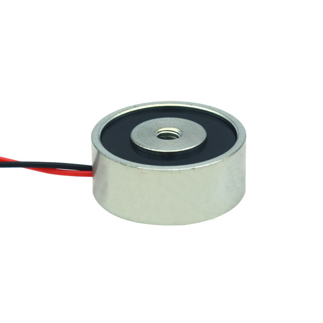 Custom 24v Dc Round Shape Tiny Electromagnetic Lock for Fire Door