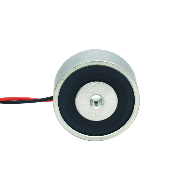 Custom 24v Dc Round Shape Tiny Electromagnetic Lock for Fire Door