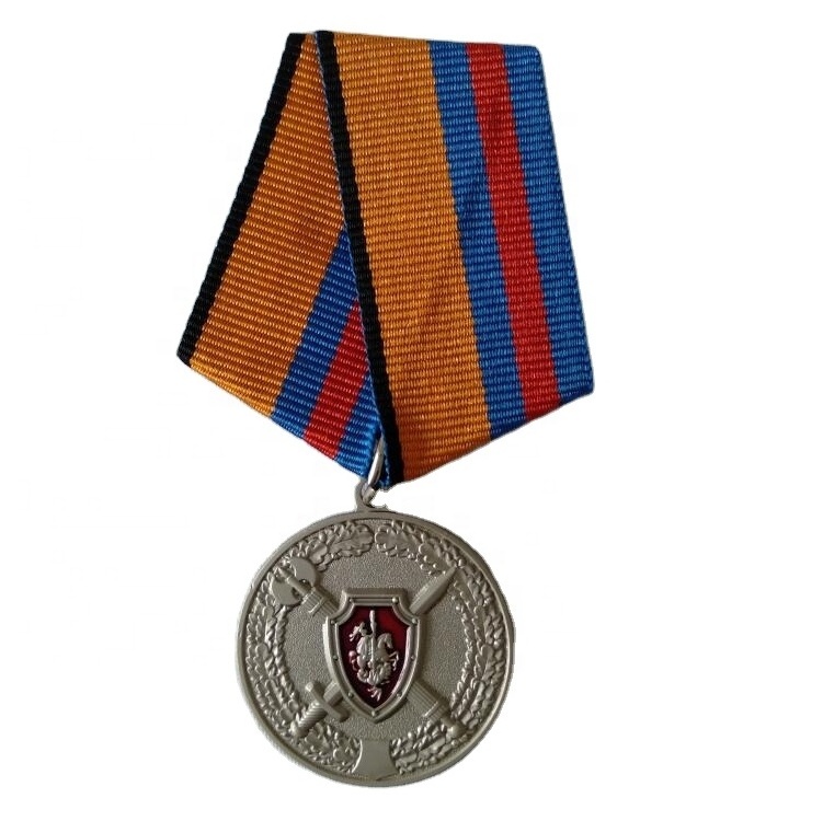 Honor Medal Souvenir Award Badge Custom Honor Metal Badge With Ribbon Safety Pin