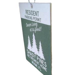 Promotional Gifts Christmas Tree Design Absorbent Auto Car Air Freshener Custom String Hanging  Fragrance Scents Paper Card