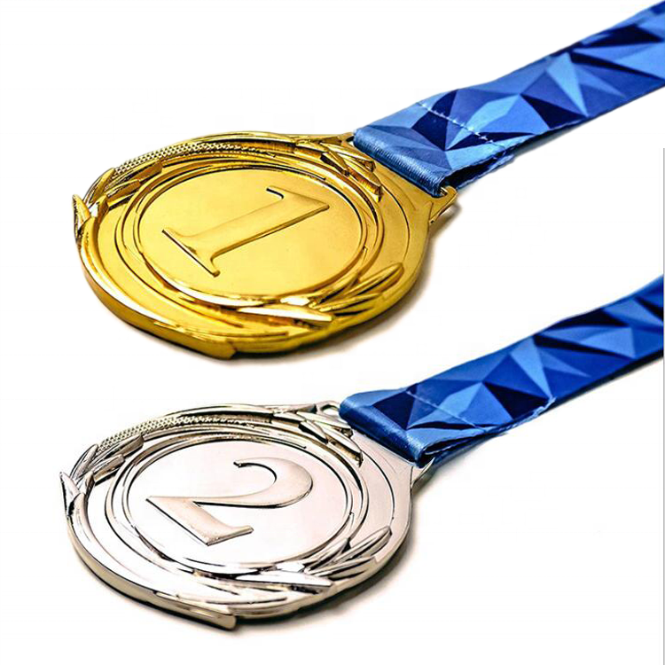 Chinese metal handicraft direct supplier gold, silver, bronze challenge medals 3D table tennis competition support customization