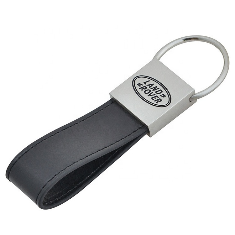 High Quality Customized Car Logo Keychain Souvenir  Promotional Gifts  Metal  Key Chains Volvo Leather Ring Holder