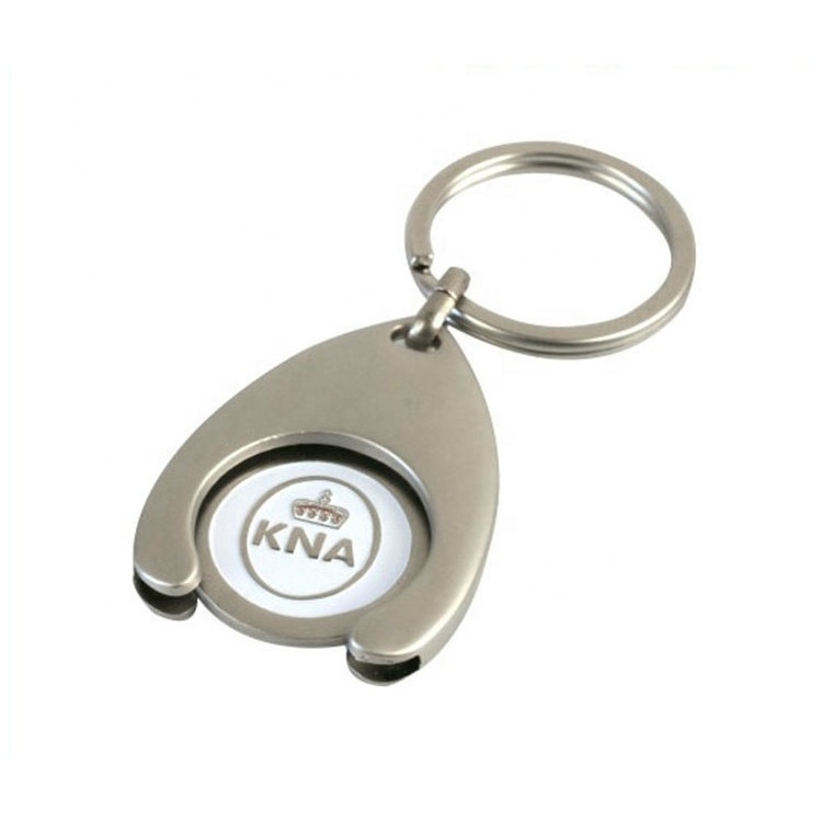 Free Design  Shopping Cart Trolley Pound Coins Token Key Holder  Custom Logo Supermarket Locker Coin Trolley Token Keychains