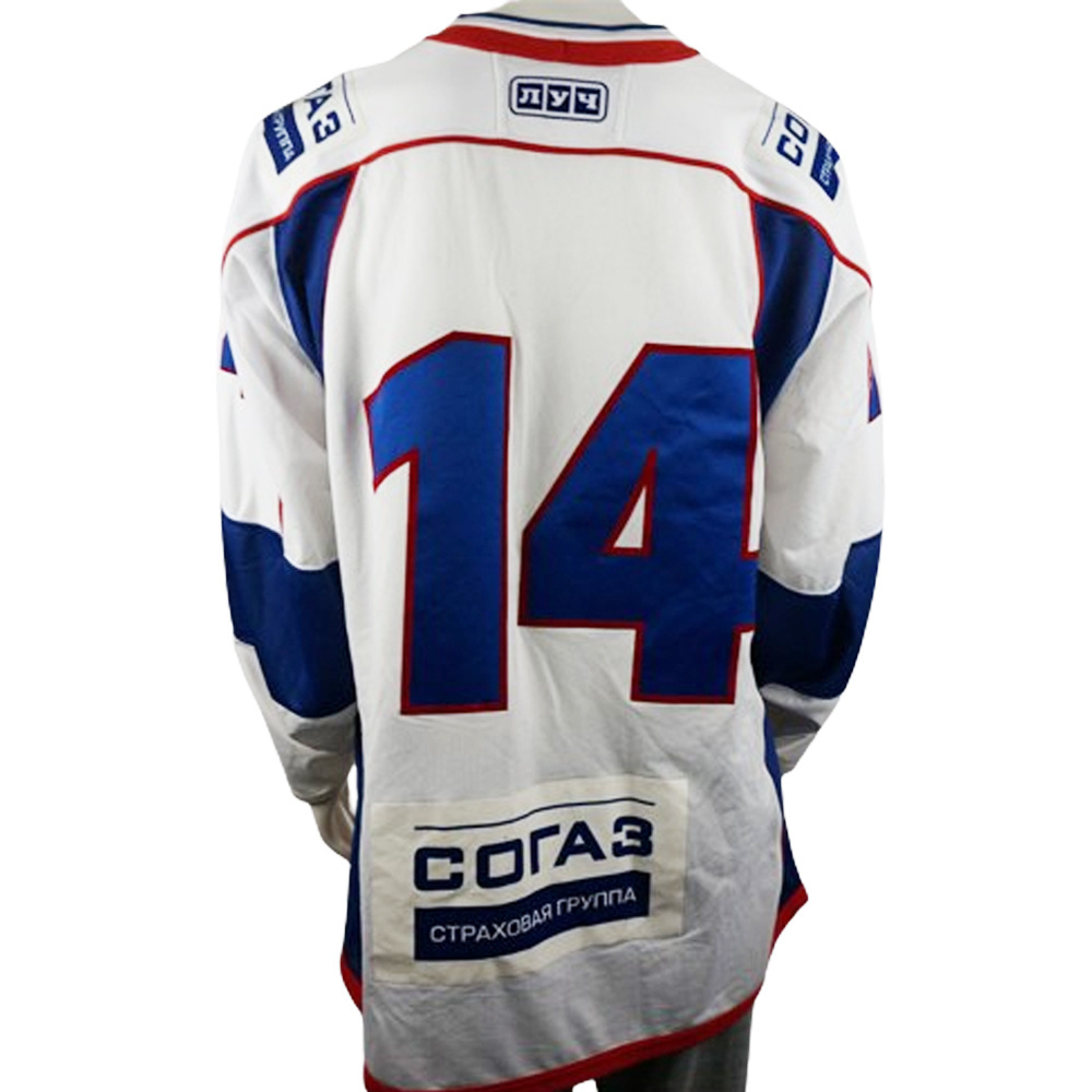 sublimation embroidered  ice hockey jersey original Tackle Twill Techniques quick dry Mesh Polyester ice hockey jersey