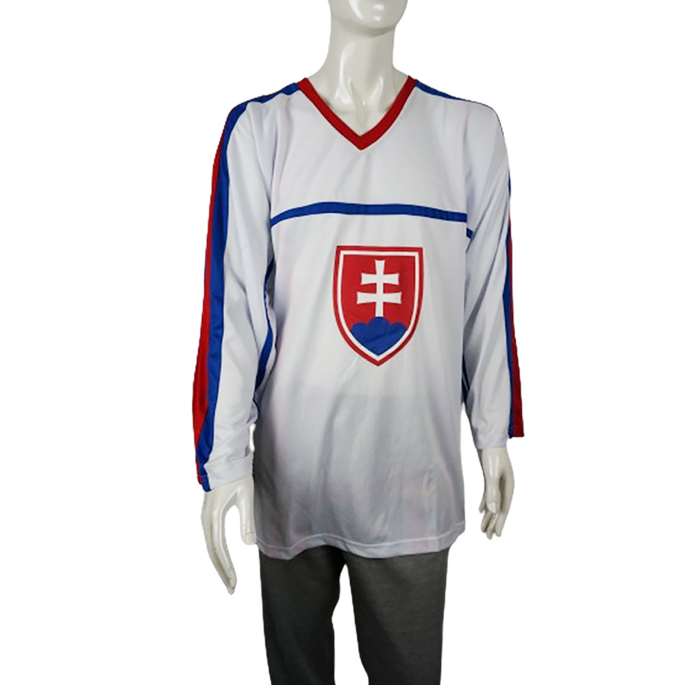 sublimation embroidered  ice hockey jersey original Tackle Twill Techniques quick dry Mesh Polyester ice hockey jersey