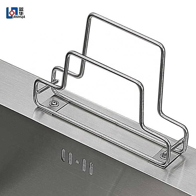 With waste bin Fashion Topmount 304 Stainless Steel Handmade Double Bowl Kitchen Sink With bin