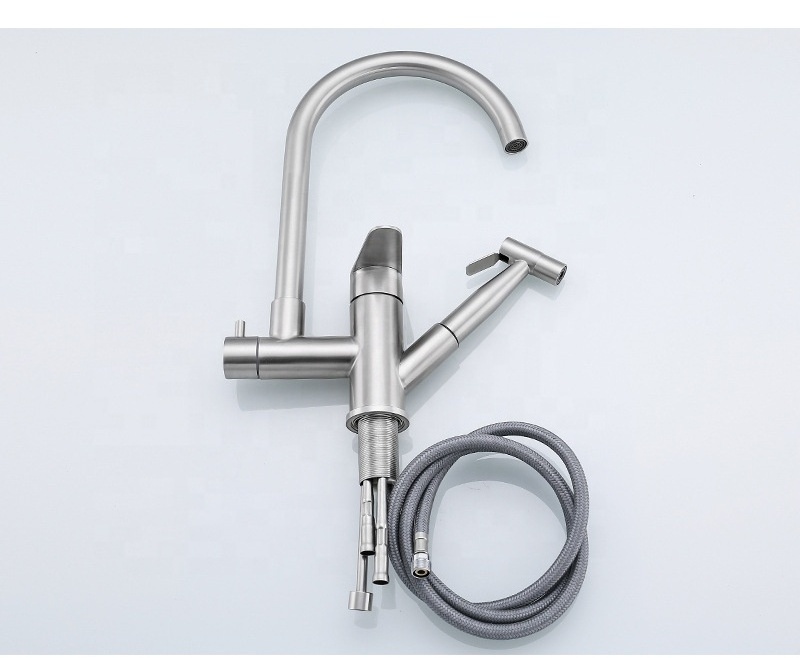 Stainless Steel Instant Hot Water 3 Way Kitchen Faucet