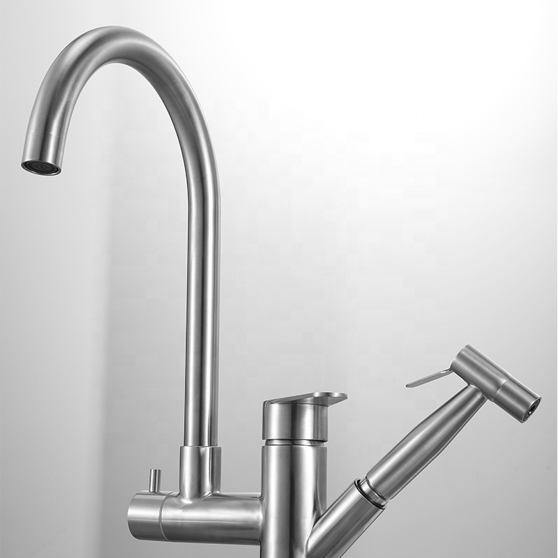 Stainless Steel Instant Hot Water 3 Way Kitchen Faucet