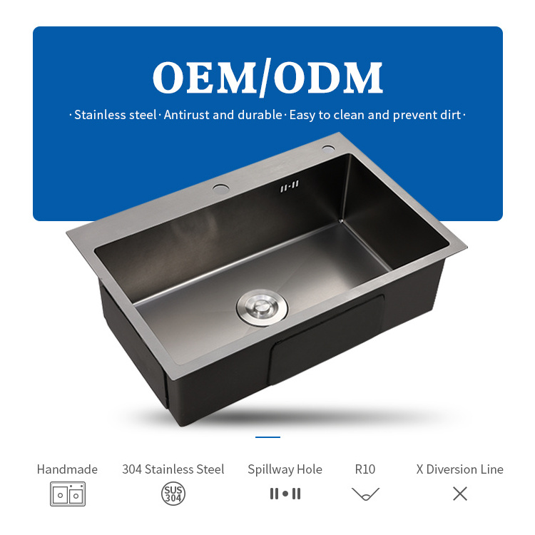 2024 Luxury metal stainless steel sinks for the kitchen luxury  faucet sink with best price