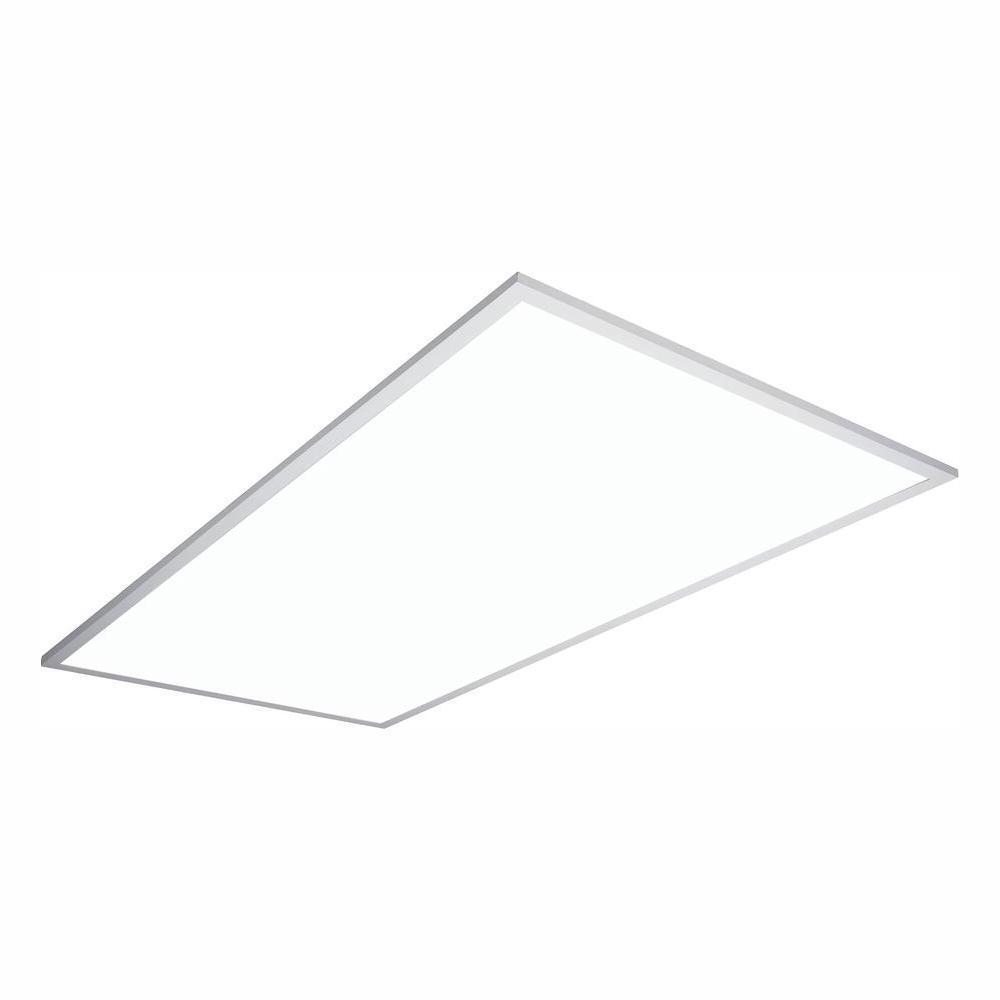 2 ft. x 4 ft. White Integrated LED Flat Panel Troffer Light Fixture