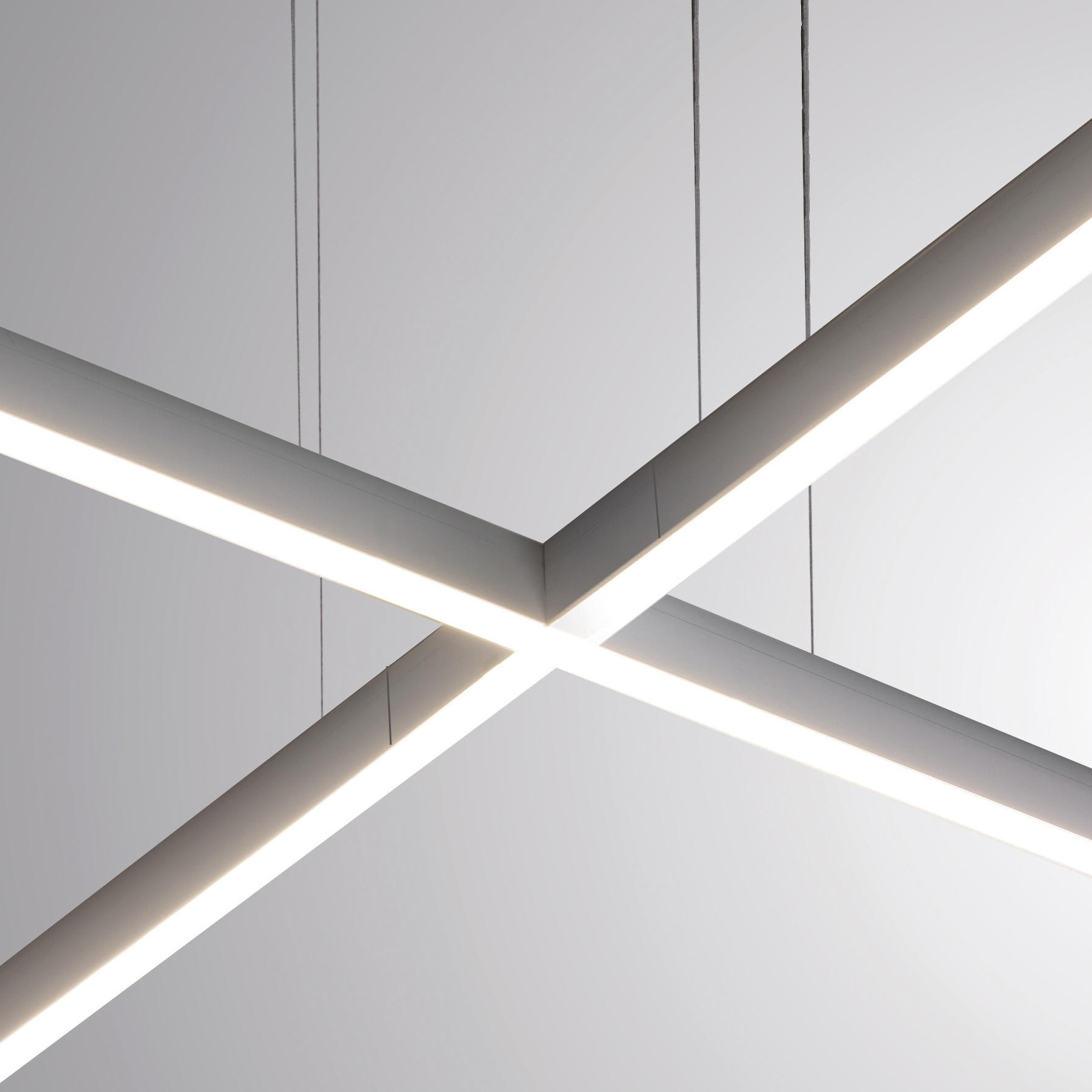 LED linear lighting pendant tube lights surface mounted lamp for office lighting fixtures