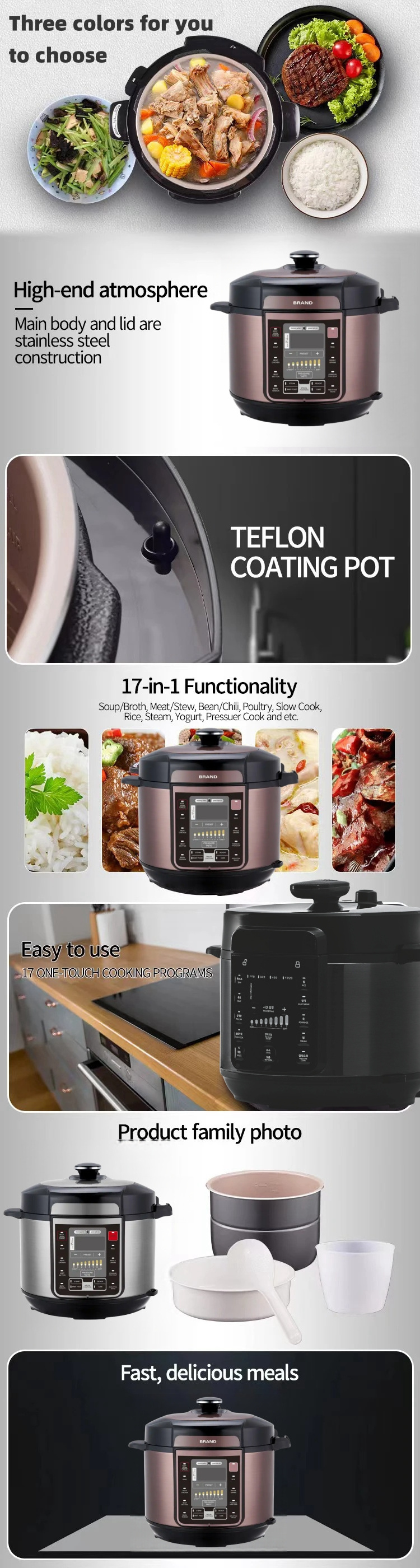 2023 Prestige Digital Multi Function High Pressure Cooker  6 L  Portable large capacity New design Electric pressure cooker