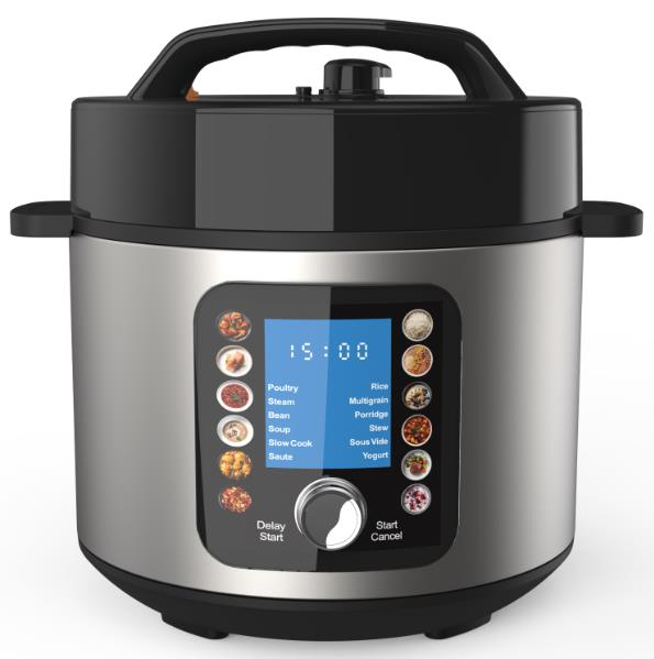 Leeper Wholesale rice cooker 6L latest electric pressure cooker stainless steel LED display smart cooker multi-functional 1000W