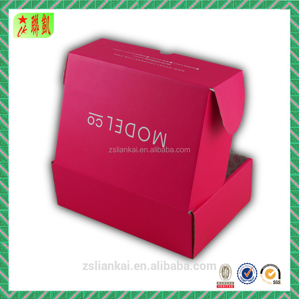 Folding Lid Shipping Box Empty Shoe Boxes Bulk Popular Craft Paper Recyclable 1000pcs Liankai Mailing 100 Pcs/carton Accept Free