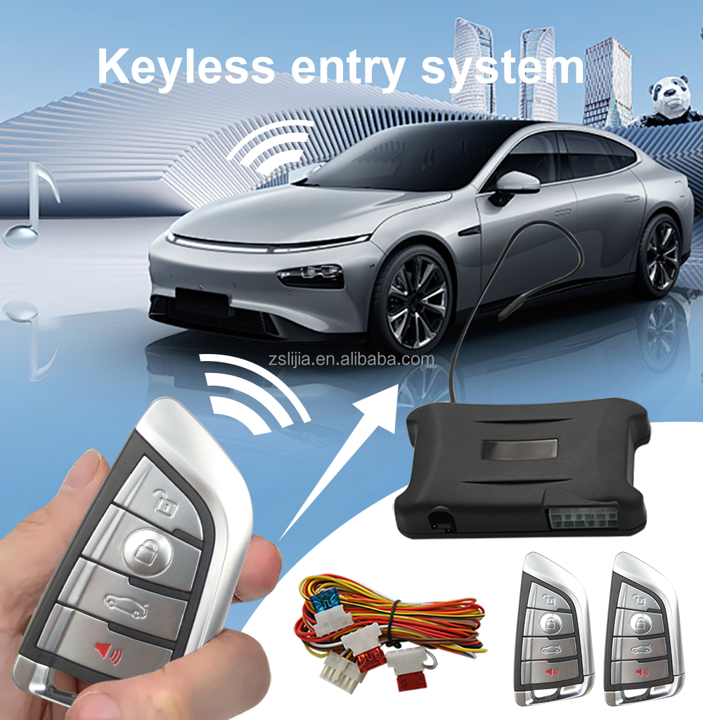 NTO Universal Trunk Release Window Remote Control Car Alarm Central Door Lock Locking Keyless Entry System