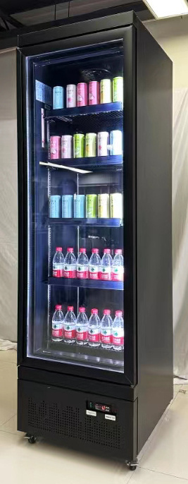 Commercial Refrigerator Vertical Ice Cream Display Showcase Freezer Upright Freezer with Glass Door