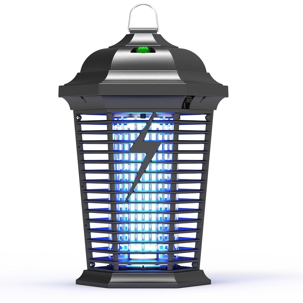 4000v fly trap outdoor bug zapper pest control led uv electric shock mosquito killer lamp