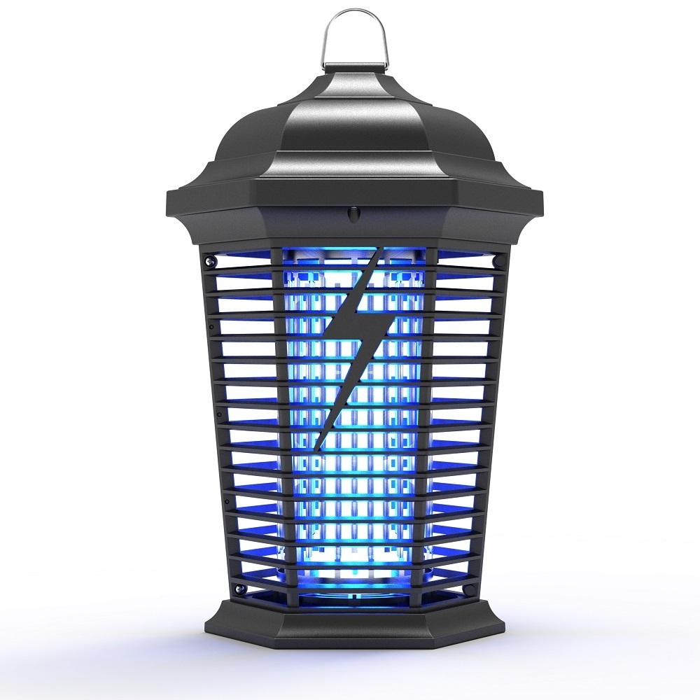 4000v fly trap outdoor bug zapper pest control led uv electric shock mosquito killer lamp