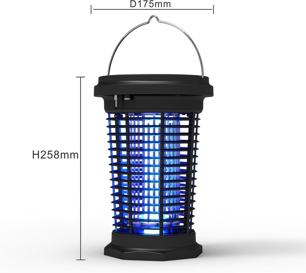 Outdoor Waterproof  Solar Powered Bugzapper UV  LED  Lantern mosquitokiller lamp Solar Mosquito Bug Zapper