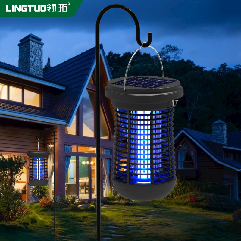 Solar Power Camping LED Lantern  Mosquito Bug Zapper Solar Mosquito Killer Lamp Mosquito Zapper Solar powered