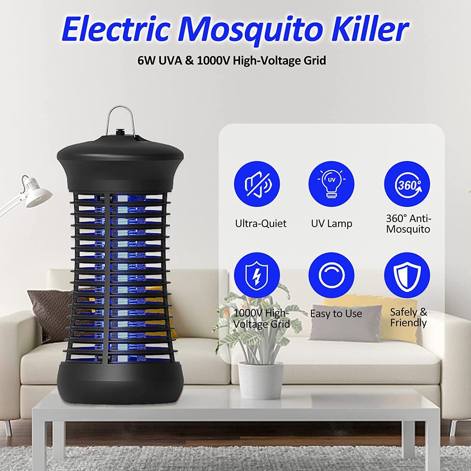 New Mosquito Killer  Hot Sale UV Light Kill Flying Pests Electronic Insect Killer Bug Zapper Mosquito Killer Lamp