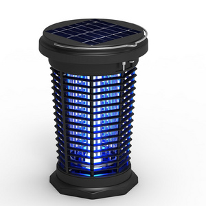 Outdoor Solar Mosquito Killer Lamp Rechargeable Solar & USB  BugZapper IP4X Waterproof Hanging Camping