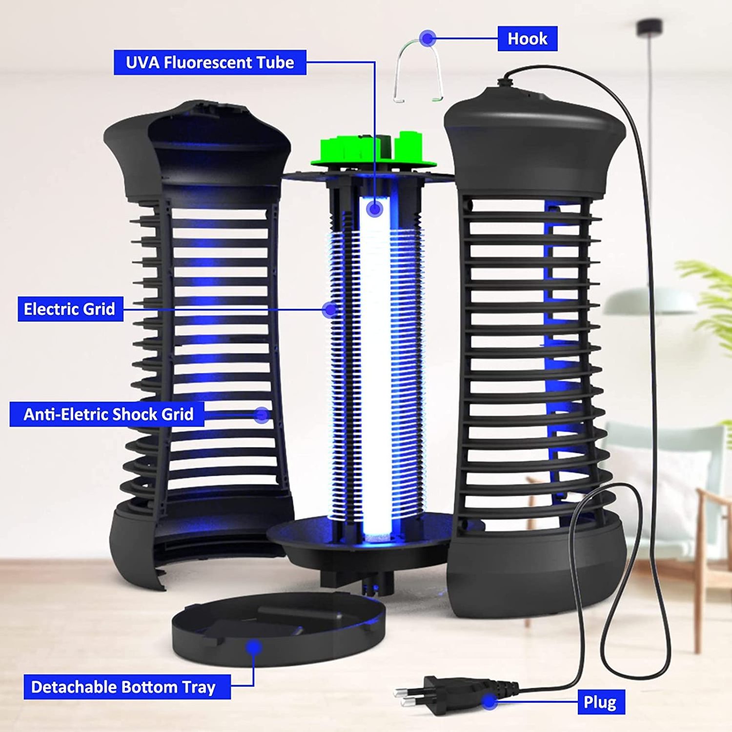 New Mosquito Killer  Hot Sale UV Light Kill Flying Pests Electronic Insect Killer Bug Zapper Mosquito Killer Lamp