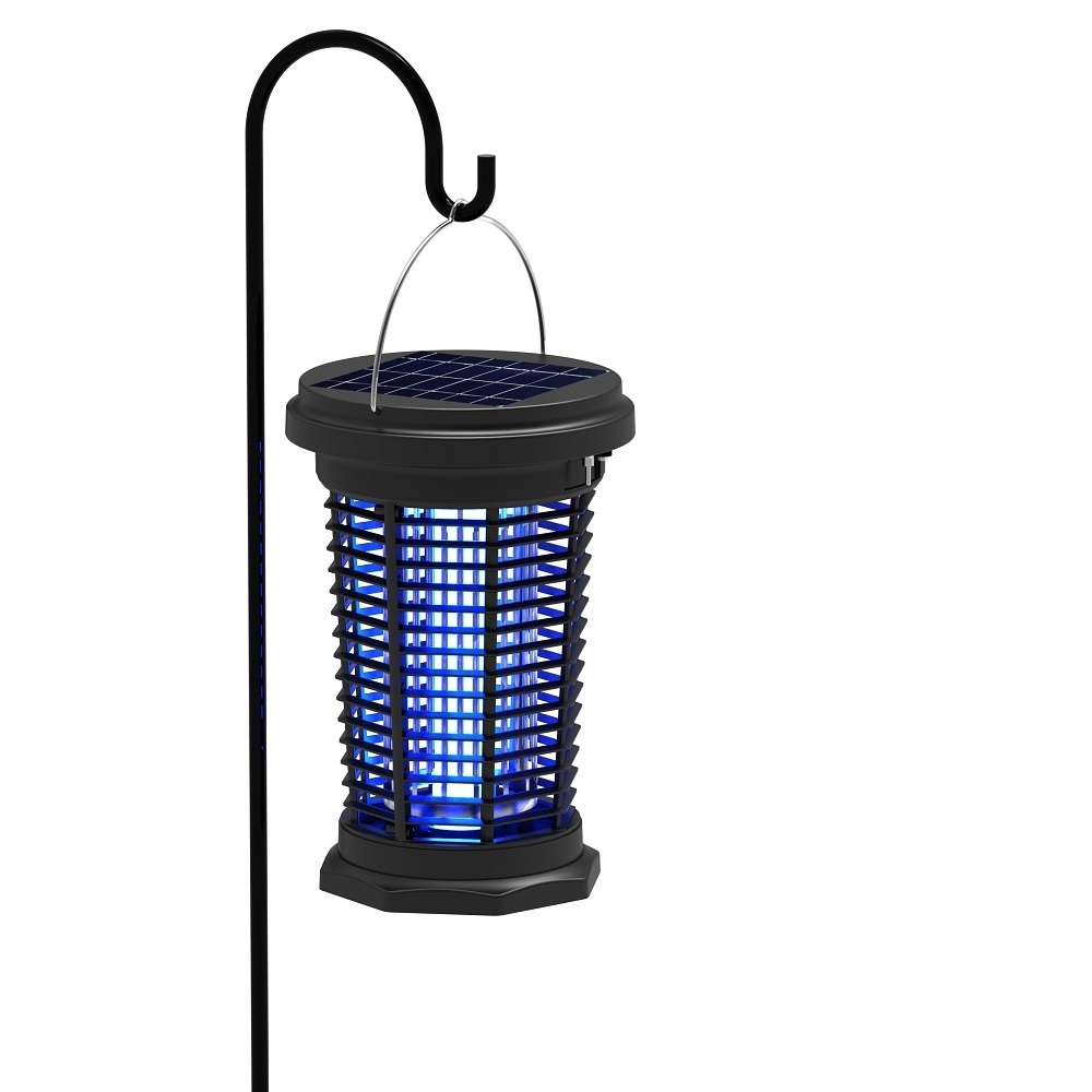 New Arrival   Hot Sale UV Light Killer lamp,Wholesale Solar Bug Zapper Light Solar mosquito killer lamp