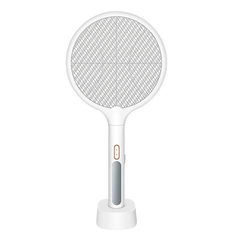 Electric Fly Swatter Led Light Rechargeable Fly Mosquito Racket Killer Lamp