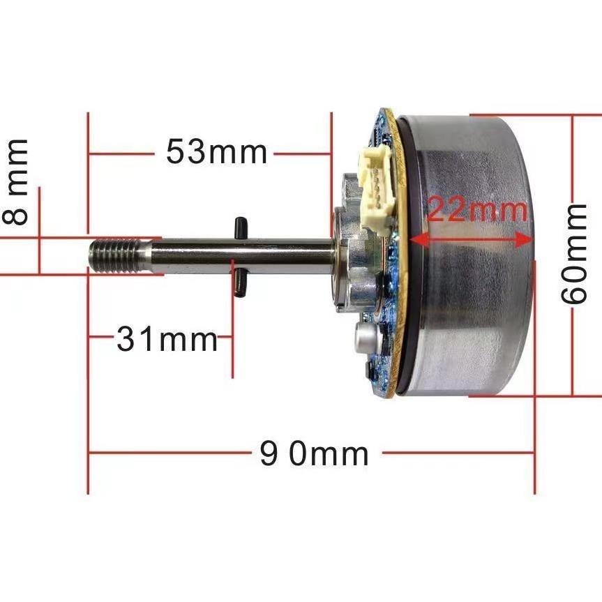 Dc Brushless Fan Motor PWM Brushless External Rotor Motor 12V48F704P840 6mm High Torque Small Size Brushless Dc Motors Ie 3