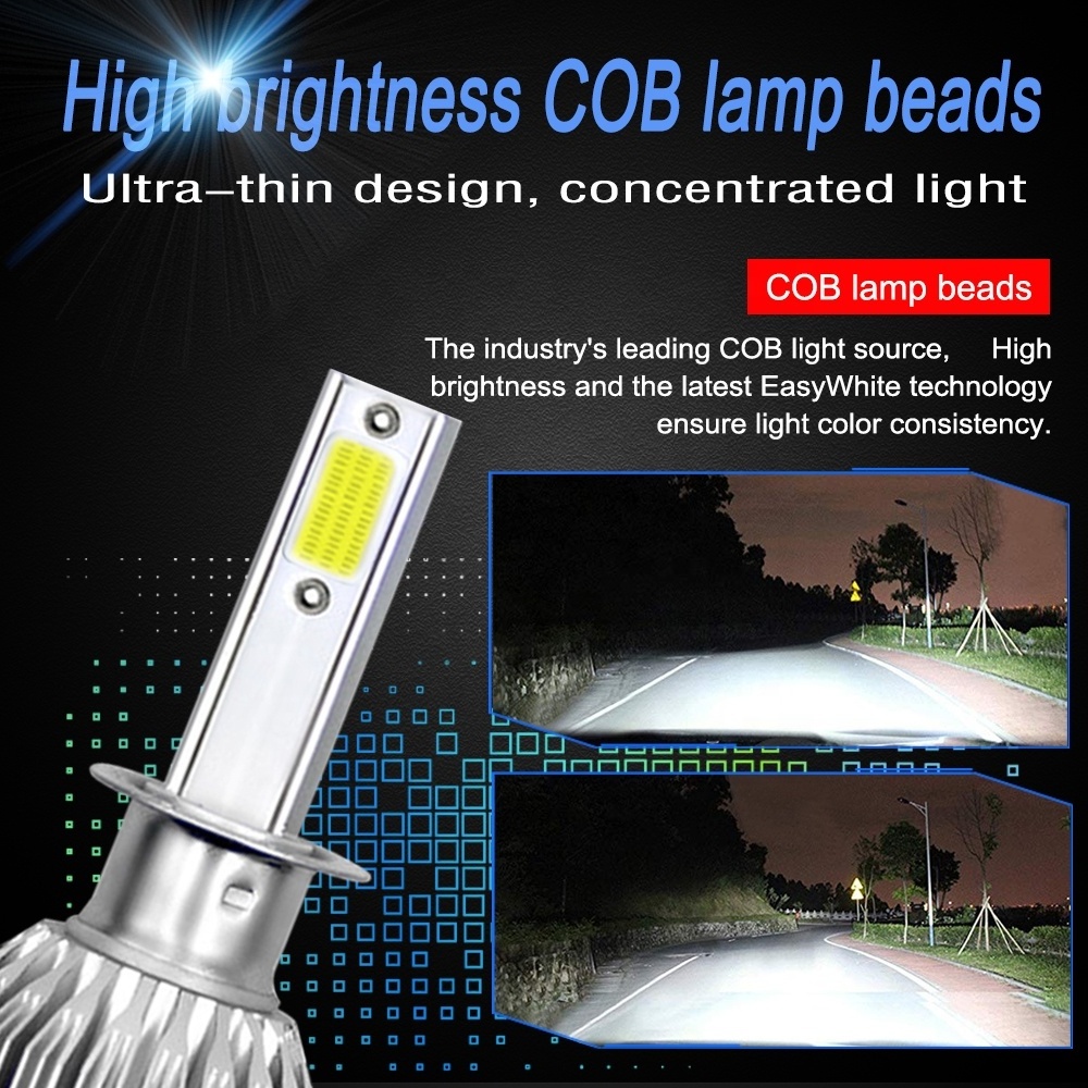 Top Quality C6MINI pretty performance 8000LM H7 9004 H13 H4 9005 9006 car LED Headlights bulb