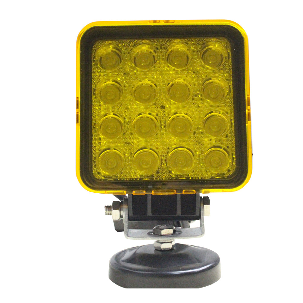 Best Price wholesale square LED light car driving truck working bumper mount 16 LED 48W LED Work Light 4 inch