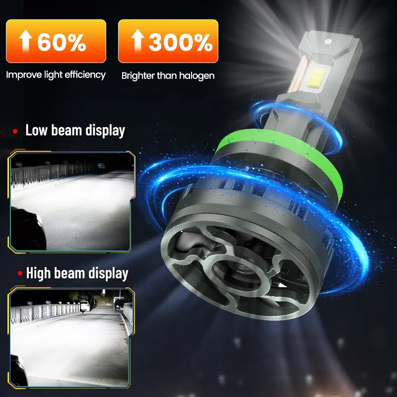 Liangjian factory V45 22000LM 90W 3570 H7 9005 9006 auto car led light bulb H11 H8 H9 H4 Led Headlight